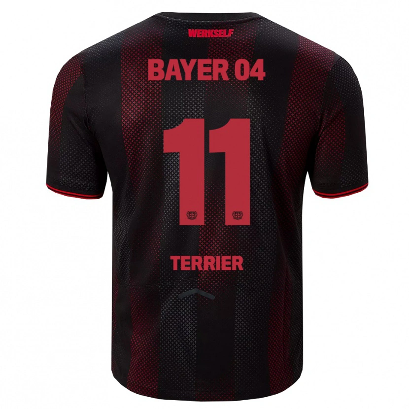 Danxen Bambino Maglia Martin Terrier #11 Nero Rosso Kit Gara Home 2025/26 Maglietta