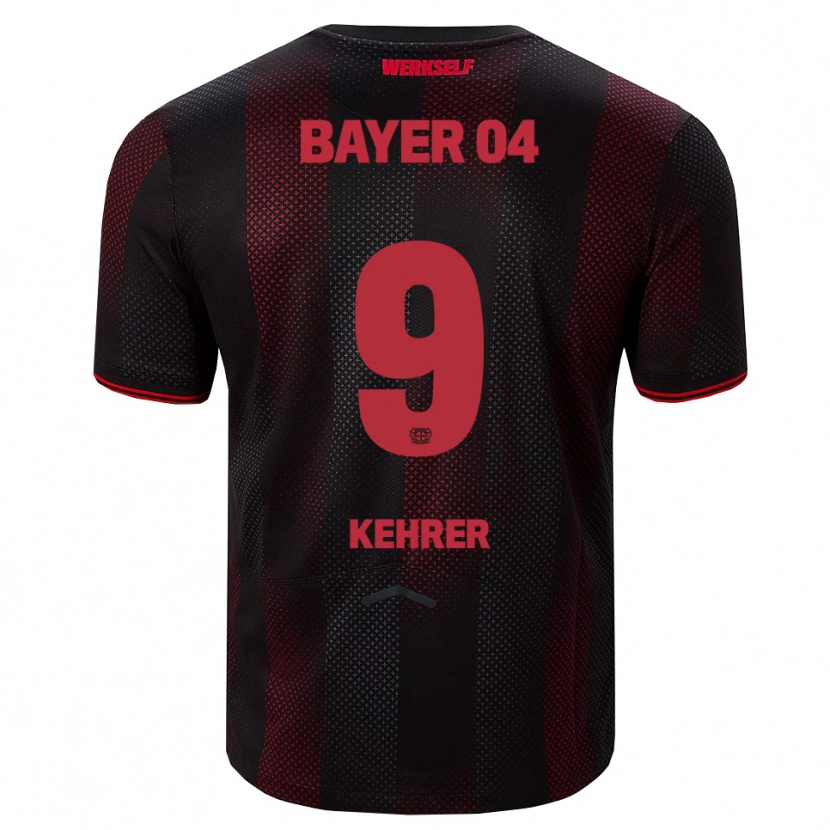 Danxen Bambino Maglia Caroline Kehrer #9 Nero Rosso Kit Gara Home 2025/26 Maglietta