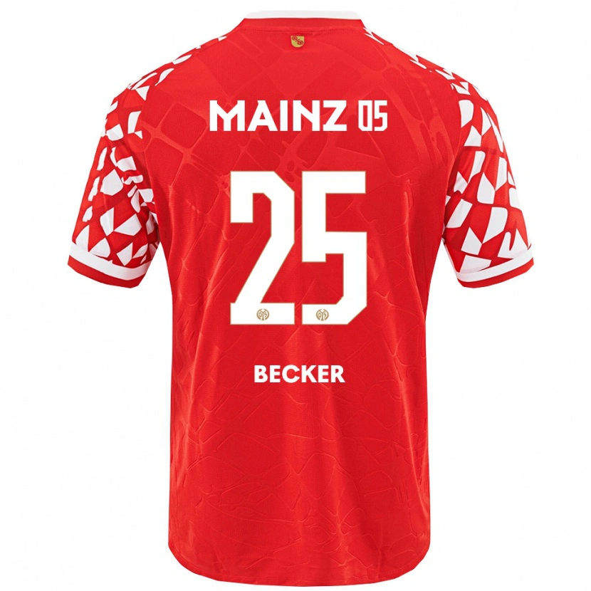 Danxen Bambino Maglia Kathrin Becker #25 Rosso Bianco Kit Gara Home 2025/26 Maglietta