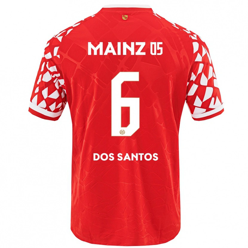 Danxen Bambino Maglia Alexandre Tavares Dos Santos #6 Rosso Bianco Kit Gara Home 2025/26 Maglietta