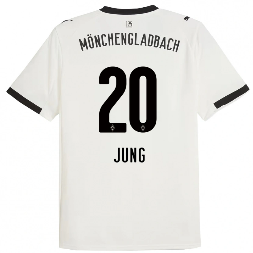 Danxen Bambino Maglia In-Gyom Jung #20 Bianco Nero Kit Gara Home 2025/26 Maglietta