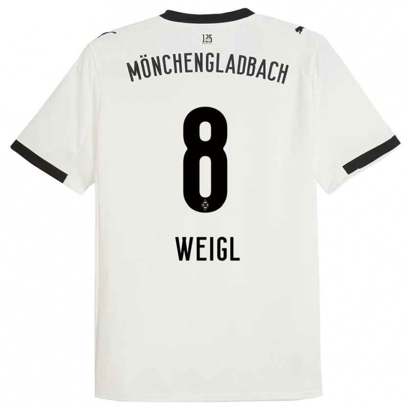 Danxen Bambino Maglia Julian Weigl #8 Bianco Nero Kit Gara Home 2025/26 Maglietta