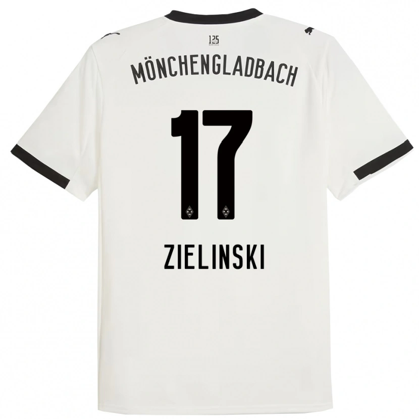 Danxen Bambino Maglia Yvonne Zielinski #17 Bianco Nero Kit Gara Home 2025/26 Maglietta