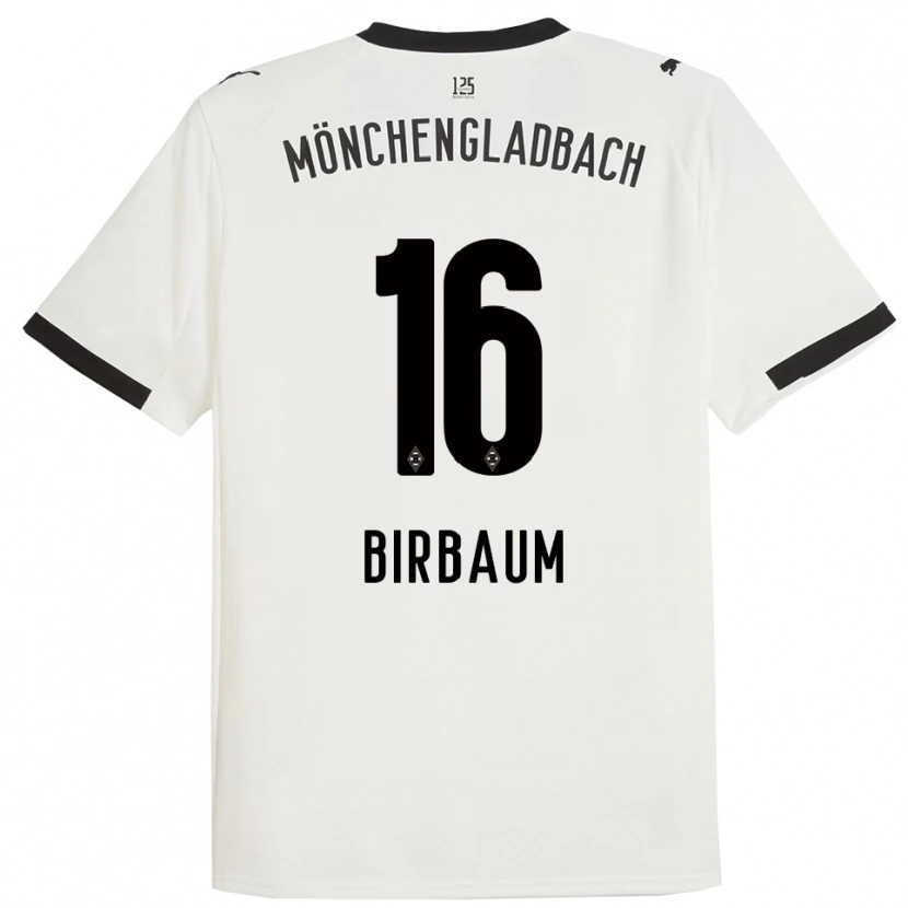 Danxen Bambino Maglia Anne Birbaum #16 Bianco Nero Kit Gara Home 2025/26 Maglietta