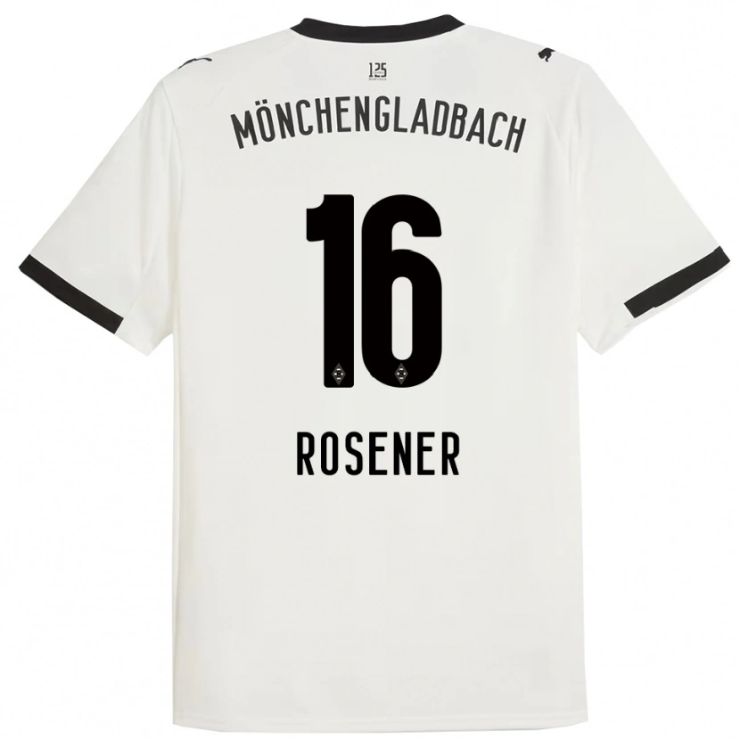 Danxen Bambino Maglia Chiara Rösener #16 Bianco Nero Kit Gara Home 2025/26 Maglietta