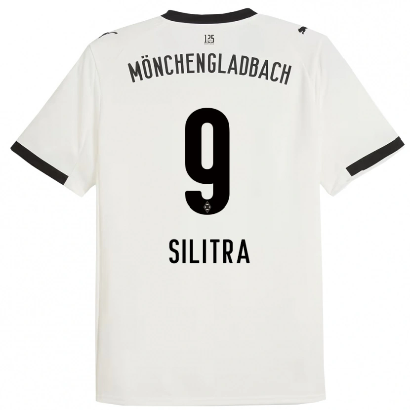 Danxen Bambino Maglia Rareș Silitră #9 Bianco Nero Kit Gara Home 2025/26 Maglietta