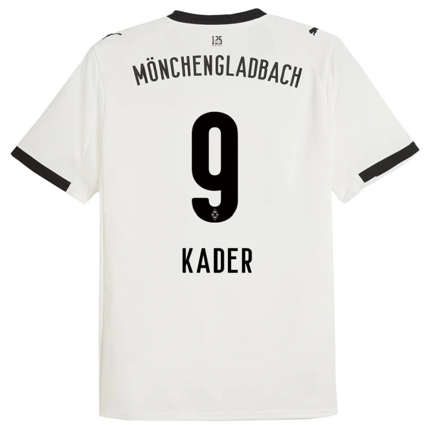 Danxen Bambino Maglia Cagatay Kader #9 Bianco Nero Kit Gara Home 2025/26 Maglietta