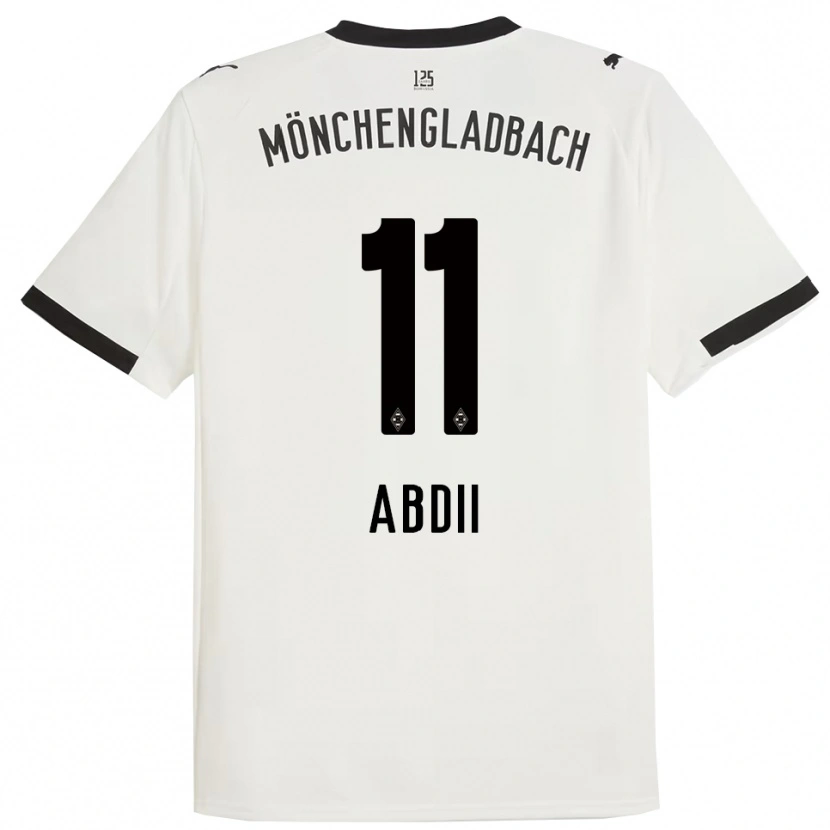 Danxen Bambino Maglia Alina Abdii #11 Bianco Nero Kit Gara Home 2025/26 Maglietta