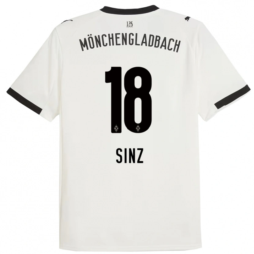 Danxen Bambino Maglia Michelle Sinz #18 Bianco Nero Kit Gara Home 2025/26 Maglietta