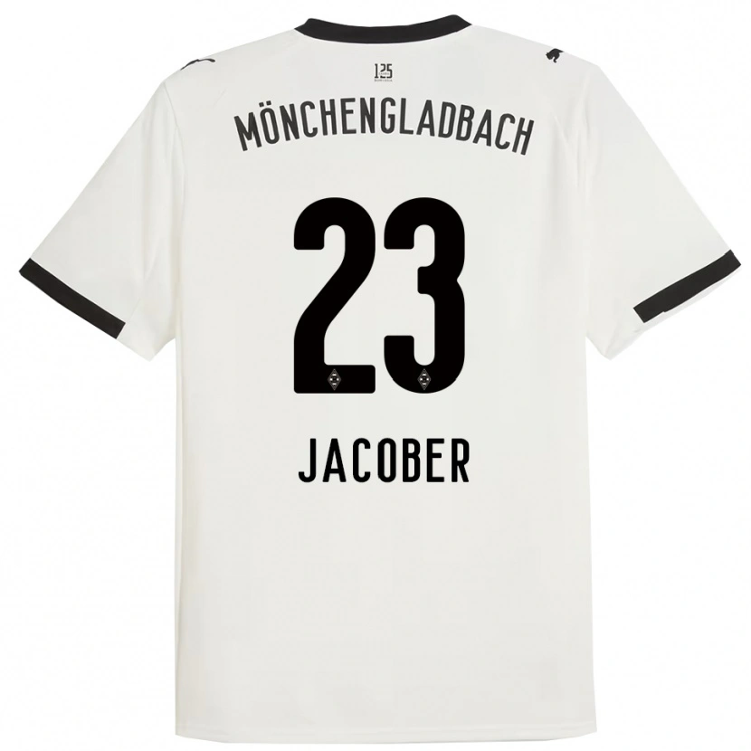 Danxen Bambino Maglia Magdalena Jacober #23 Bianco Nero Kit Gara Home 2025/26 Maglietta
