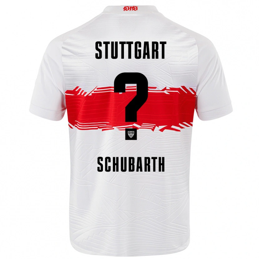 Danxen Bambino Maglia Till Schubarth #0 Bianco Rosso Kit Gara Home 2025/26 Maglietta