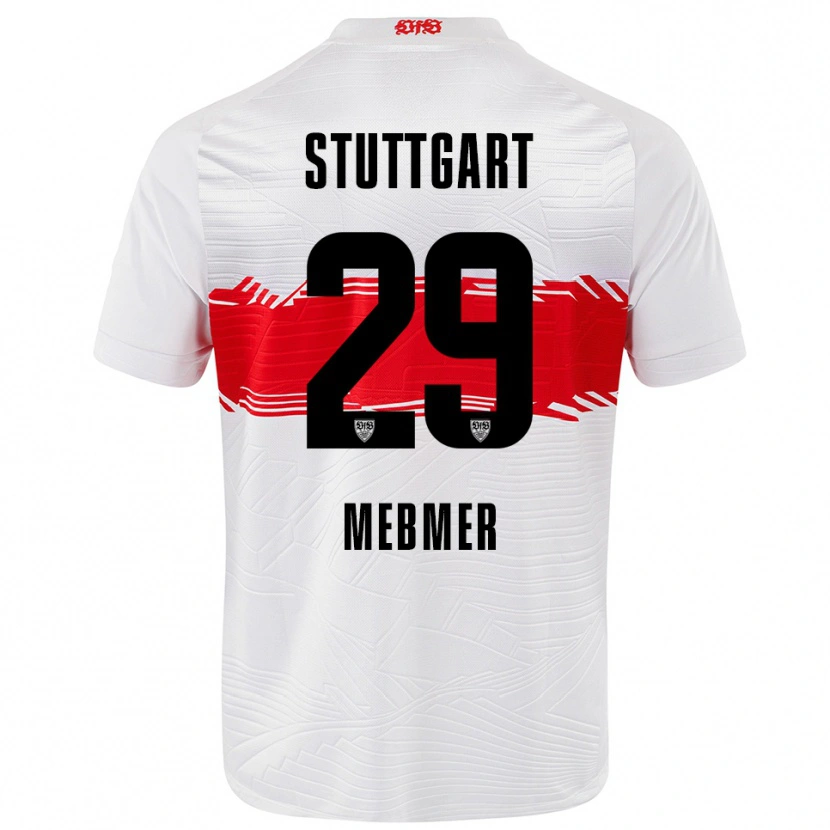 Danxen Bambino Maglia Meike Meßmer #29 Bianco Rosso Kit Gara Home 2025/26 Maglietta