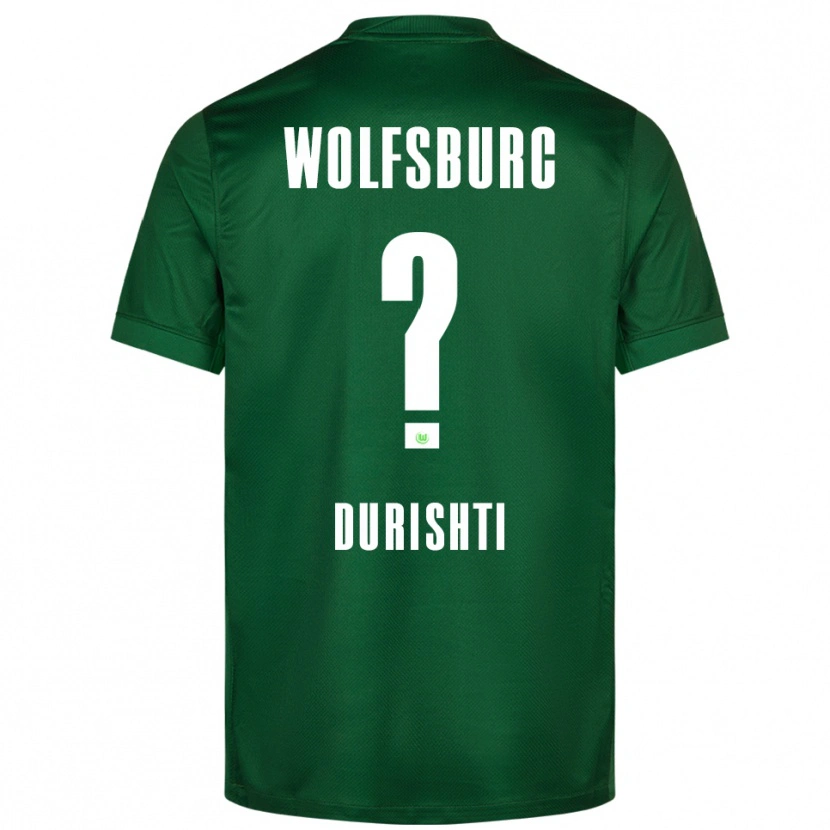 Danxen Bambino Maglia Brendon Durishti #0 Verde Bianco Kit Gara Home 2025/26 Maglietta