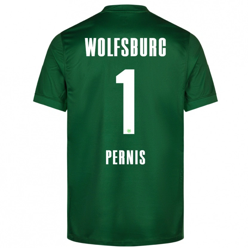 Danxen Bambino Maglia Dusan Pernis #1 Verde Bianco Kit Gara Home 2025/26 Maglietta