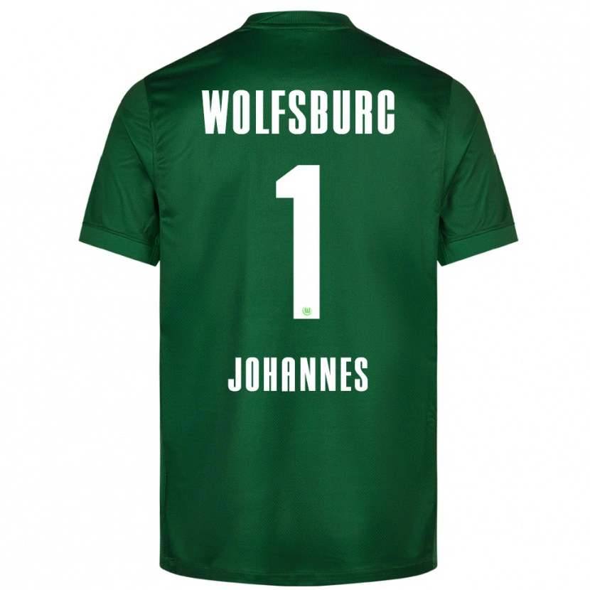 Danxen Bambino Maglia Stina Johannes #1 Verde Bianco Kit Gara Home 2025/26 Maglietta