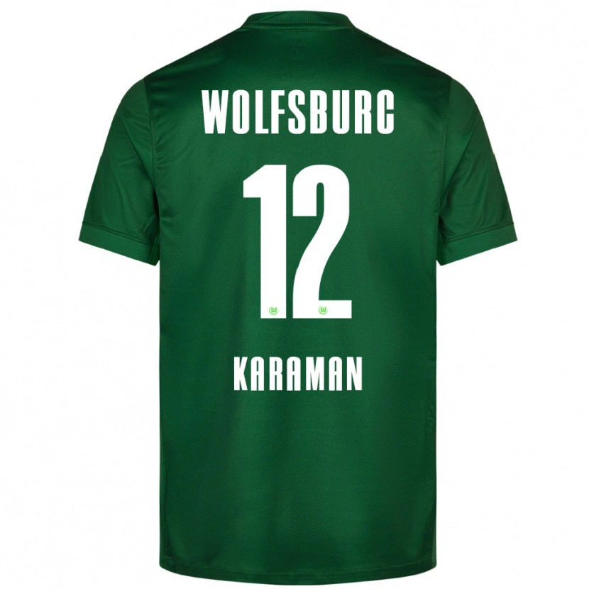 Danxen Bambino Maglia Tarik Karaman #12 Verde Bianco Kit Gara Home 2025/26 Maglietta