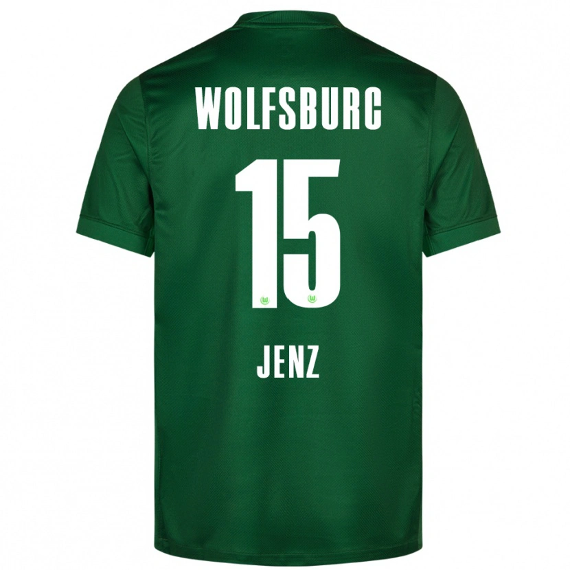 Danxen Bambino Maglia Moritz Jenz #15 Verde Bianco Kit Gara Home 2025/26 Maglietta