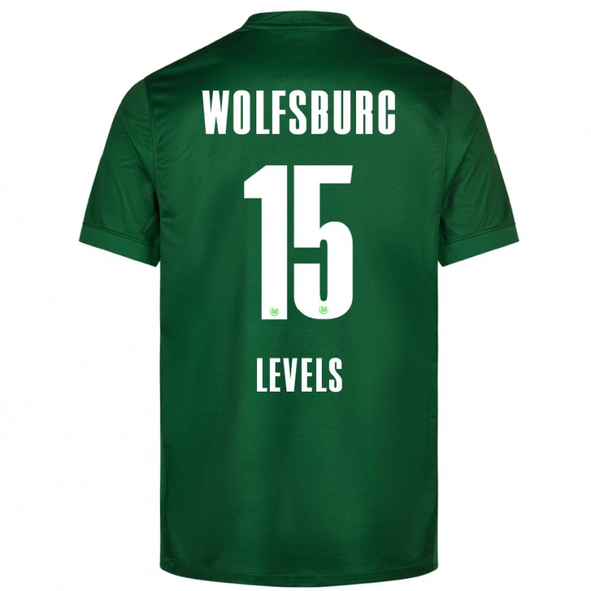 Danxen Bambino Maglia Janou Levels #15 Verde Bianco Kit Gara Home 2025/26 Maglietta