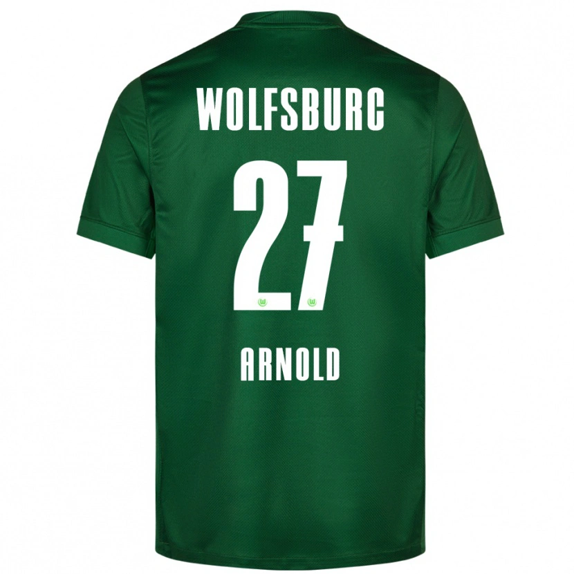 Danxen Bambino Maglia Maximilian Arnold #27 Verde Bianco Kit Gara Home 2025/26 Maglietta