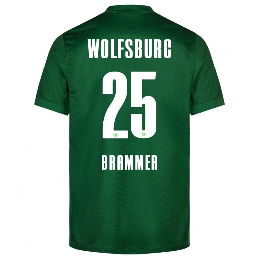 Danxen Bambino Maglia Ole Brammer #25 Verde Bianco Kit Gara Home 2025/26 Maglietta
