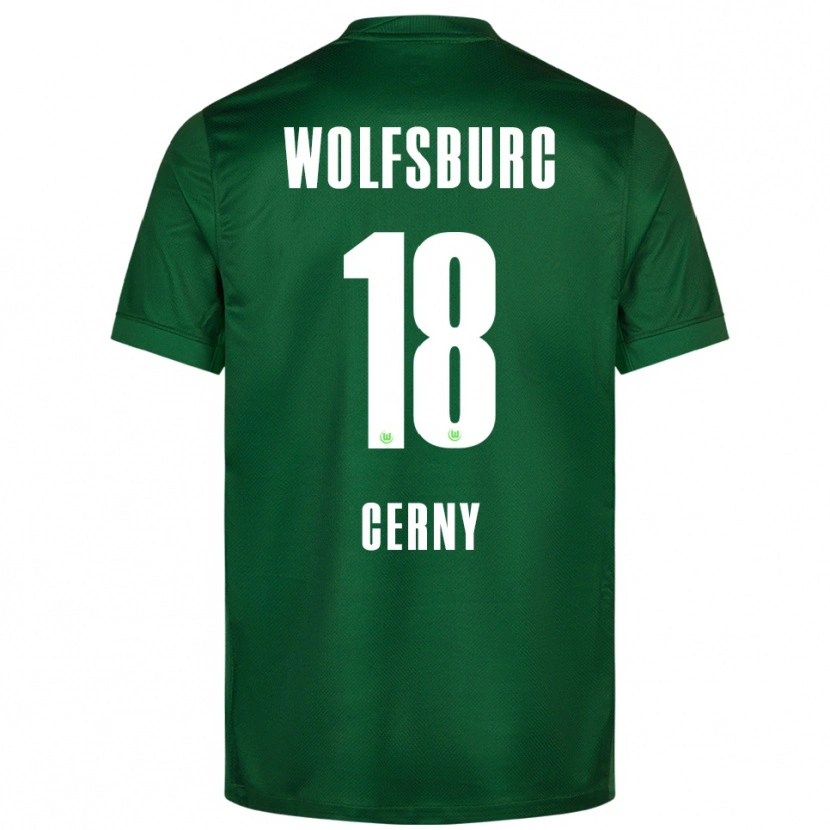 Danxen Bambino Maglia Vaclav Cerny #18 Verde Bianco Kit Gara Home 2025/26 Maglietta