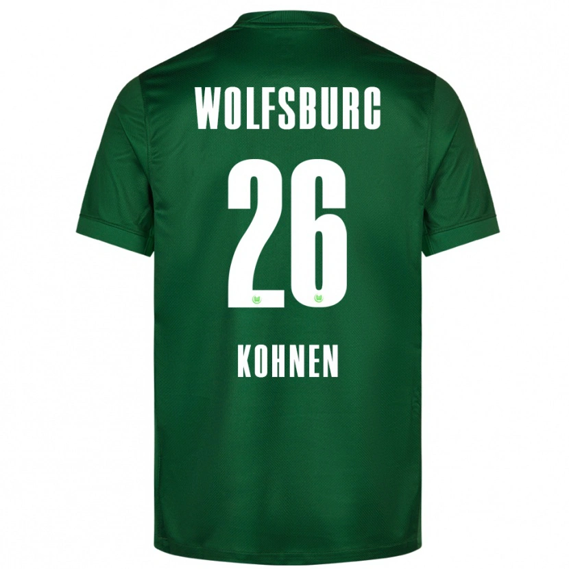 Danxen Bambino Maglia Ben Kohnen #26 Verde Bianco Kit Gara Home 2025/26 Maglietta