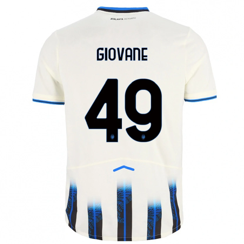 Danxen Bambino Maglia Samuel Giovane #49 Bianco Blu Kit Gara Away 2025/26 Maglietta