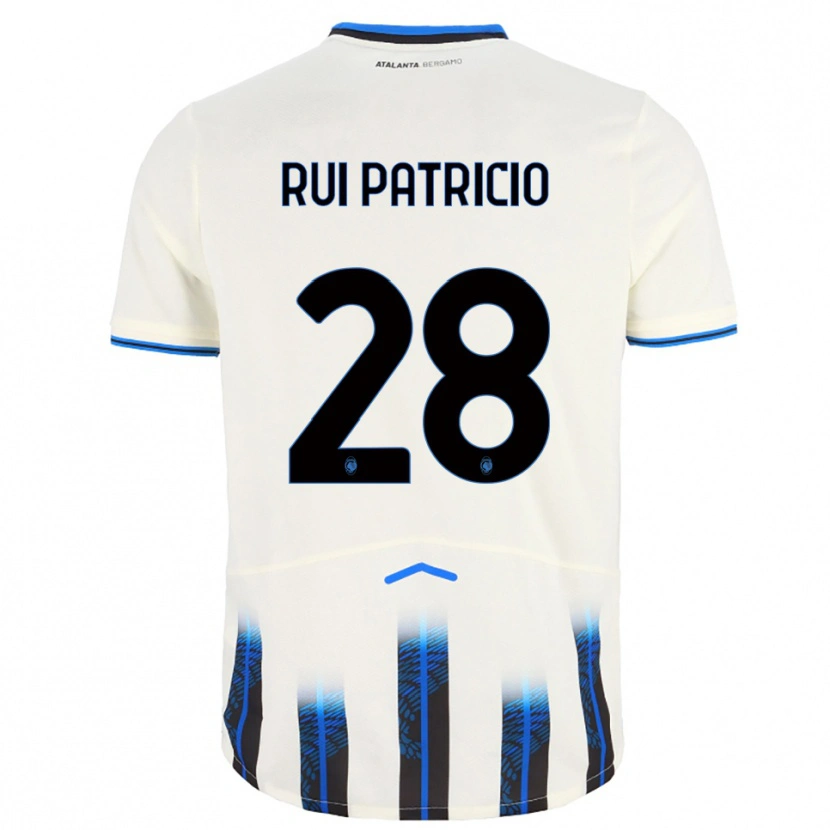 Danxen Bambino Maglia Rui Patricio #28 Bianco Blu Kit Gara Away 2025/26 Maglietta