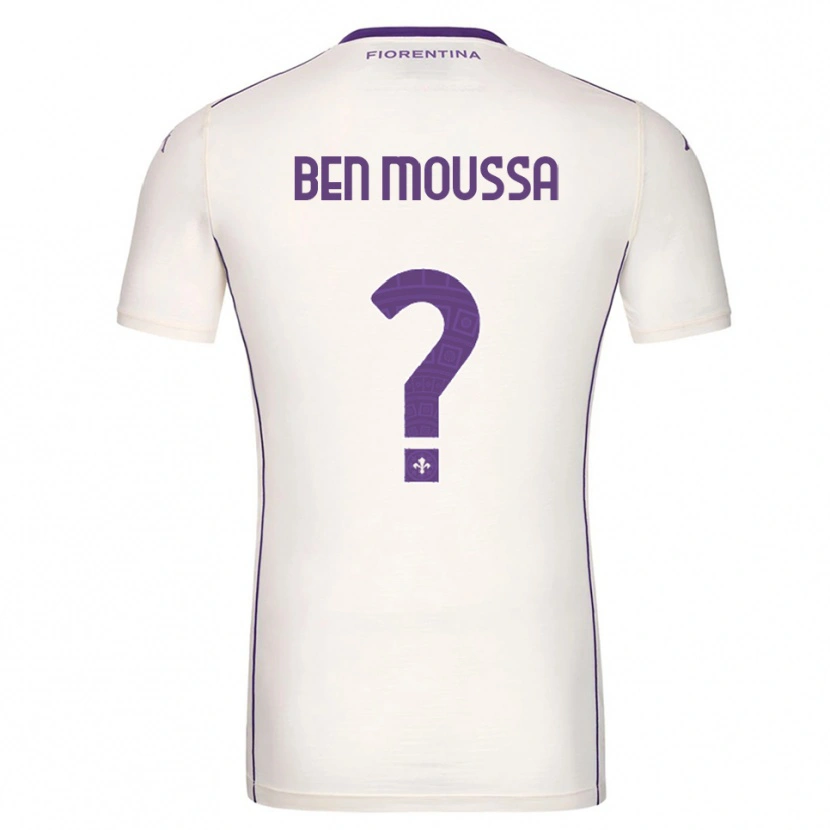 Danxen Bambino Maglia Mehdi Ben Moussa #0 Bianco Viola Rosso Kit Gara Away 2025/26 Maglietta