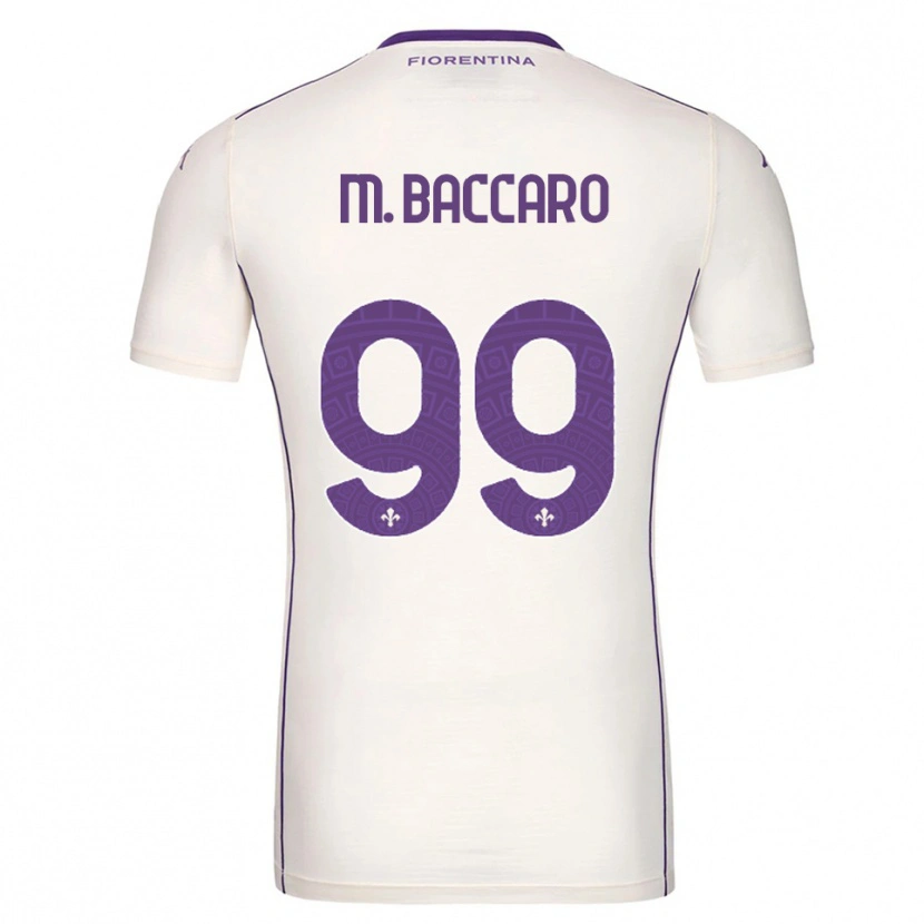 Danxen Bambino Maglia Giulia Maria Baccaro #99 Bianco Viola Rosso Kit Gara Away 2025/26 Maglietta