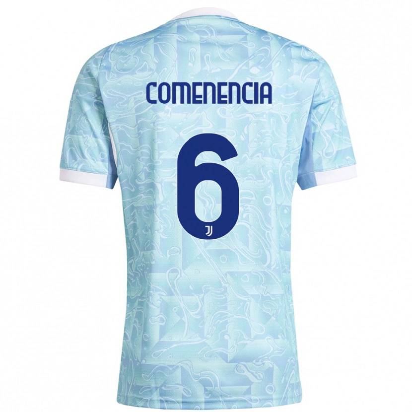 Danxen Bambino Maglia Livano Comenencia #6 Azzurro Giallo Kit Gara Away 2025/26 Maglietta