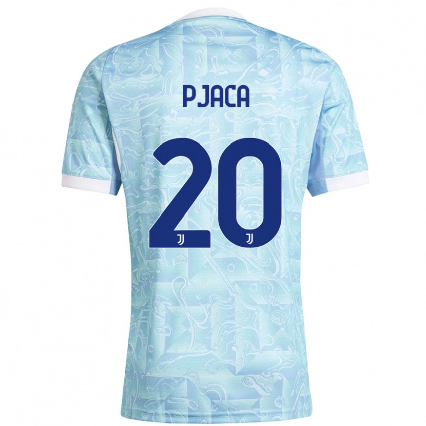 Danxen Bambino Maglia Marko Pjaca #20 Azzurro Giallo Kit Gara Away 2025/26 Maglietta