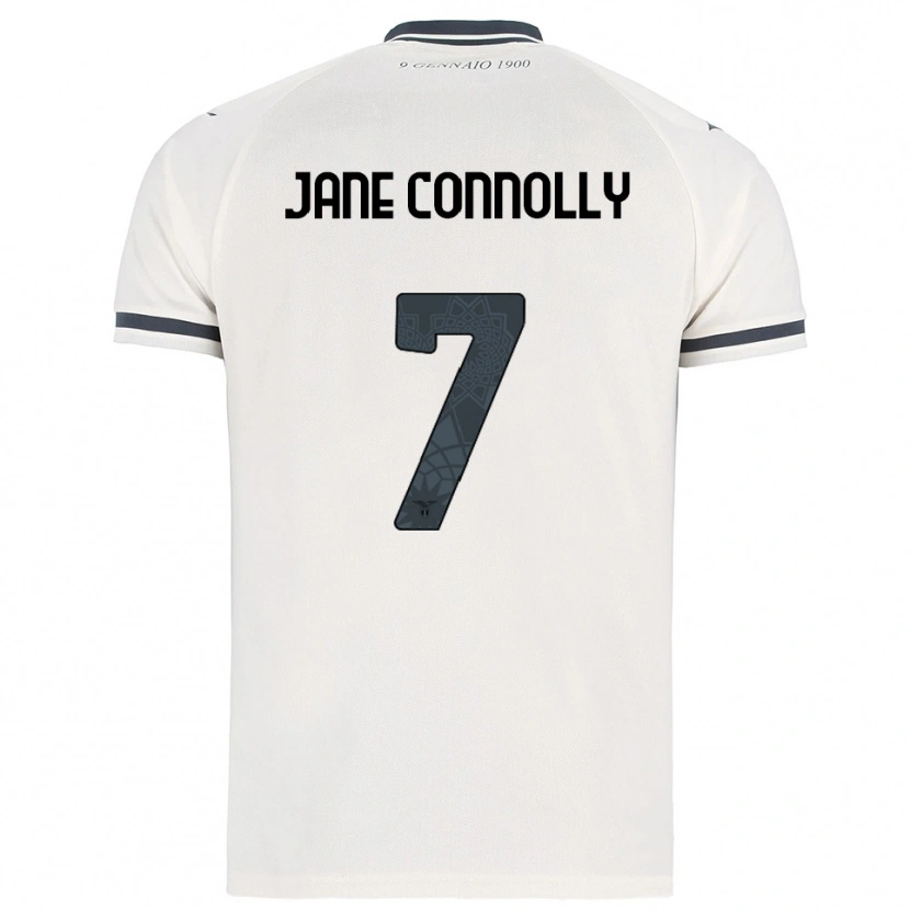 Danxen Bambino Maglia Megan Jane Connolly #7 Bianco Blu Navy Kit Gara Away 2025/26 Maglietta