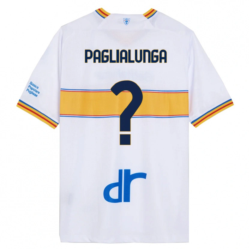 Danxen Bambino Maglia Robert Paglialunga #0 Bianco Giallo Kit Gara Away 2025/26 Maglietta