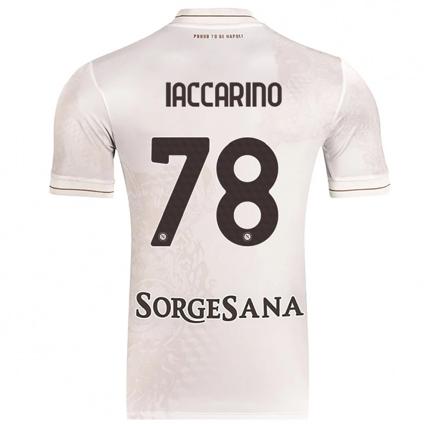 Danxen Bambino Maglia Gennaro Iaccarino #78 Champagne Marrone Kit Gara Away 2025/26 Maglietta