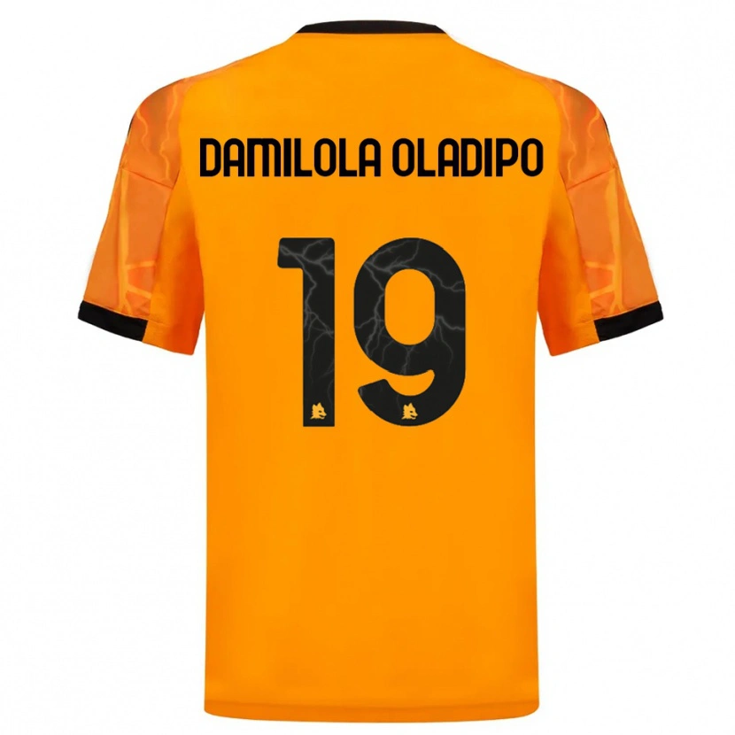 Danxen Bambino Maglia Shukurat Damilola Oladipo #19 Arancione Nero Kit Gara Away 2025/26 Maglietta