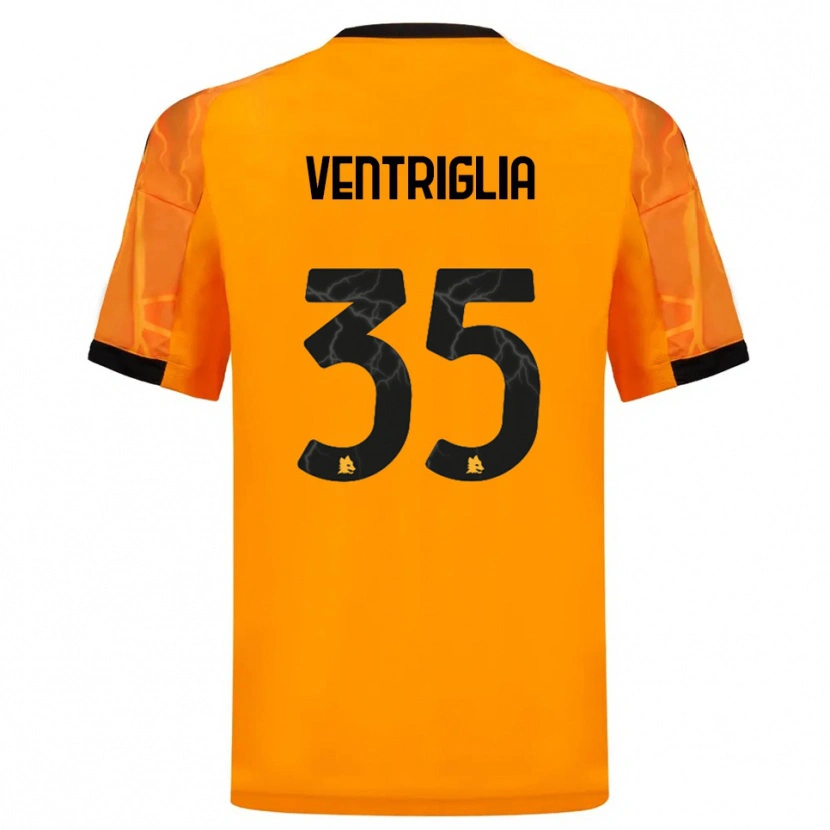 Danxen Bambino Maglia Rosanna Ventriglia #35 Arancione Nero Kit Gara Away 2025/26 Maglietta