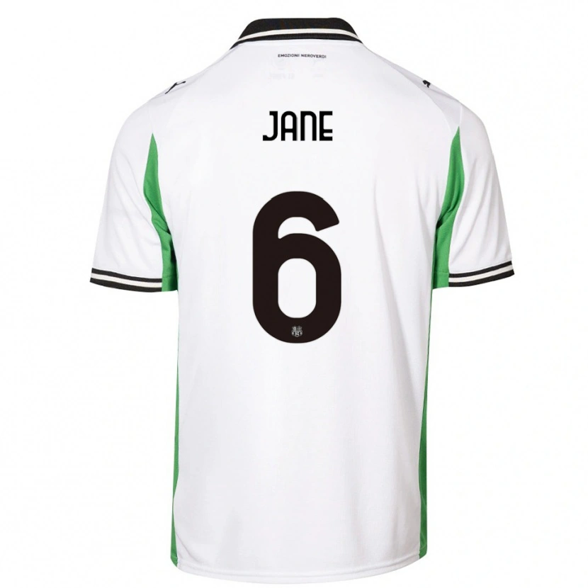 Danxen Bambino Maglia Refiloe Jane #6 Bianco Verde Nero Kit Gara Away 2025/26 Maglietta