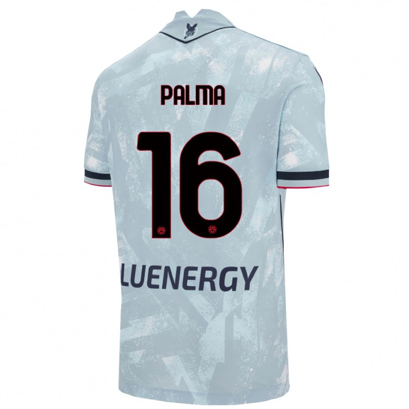 Danxen Bambino Maglia Matteo Palma #16 Azzurro Chiaro Nero Kit Gara Away 2025/26 Maglietta