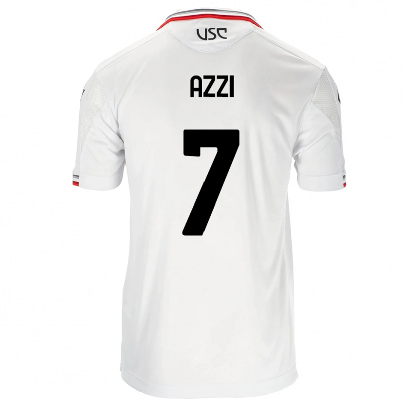 Danxen Bambino Maglia Paulo Azzi #7 Bianco Rosso Kit Gara Away 2025/26 Maglietta