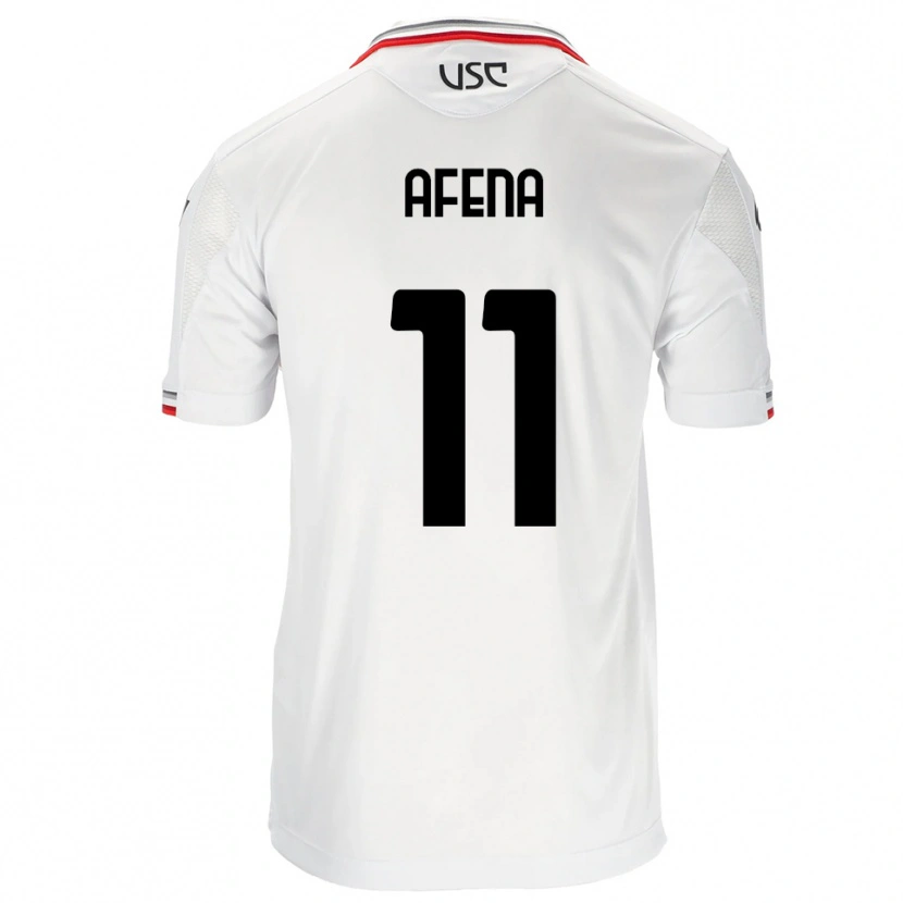 Danxen Bambino Maglia Felix Afena-Gyan #11 Bianco Rosso Kit Gara Away 2025/26 Maglietta