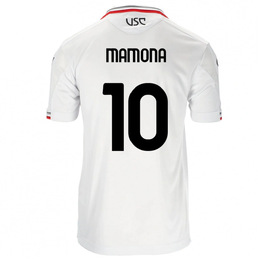 Danxen Bambino Maglia Blue Mamona #10 Bianco Rosso Kit Gara Away 2025/26 Maglietta