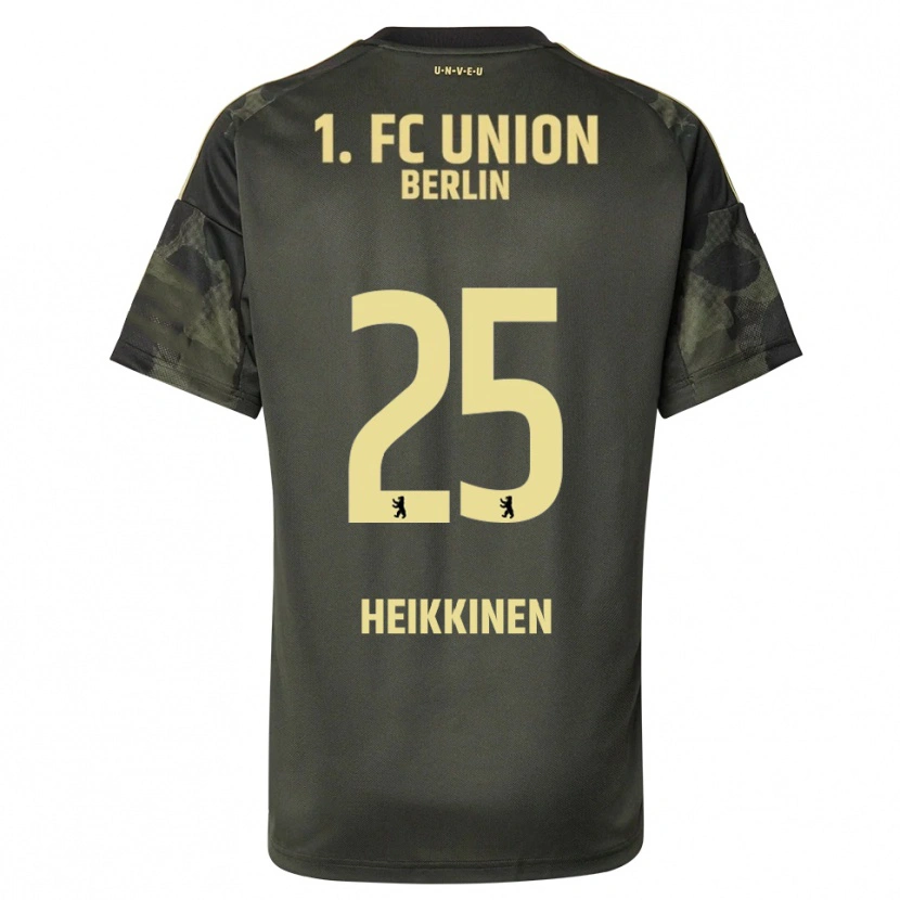 Danxen Bambino Maglia Ida Heikkinen #25 Verde Scuro Nero Kit Gara Away 2025/26 Maglietta