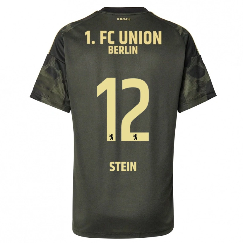 Danxen Bambino Maglia Yannic Stein #12 Verde Scuro Nero Kit Gara Away 2025/26 Maglietta