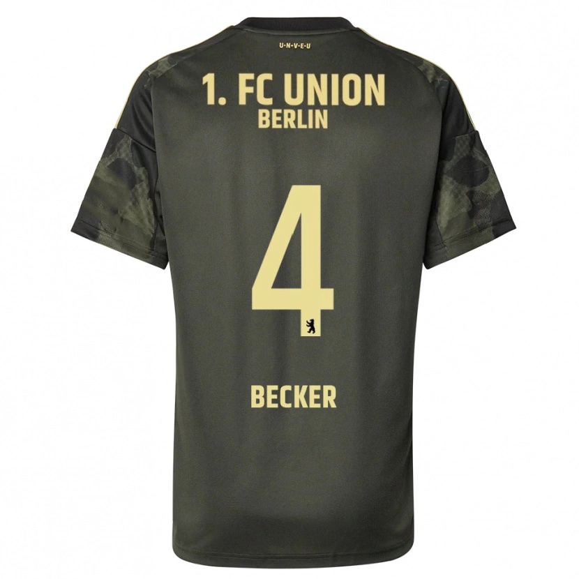 Danxen Bambino Maglia Marie Becker #4 Verde Scuro Nero Kit Gara Away 2025/26 Maglietta