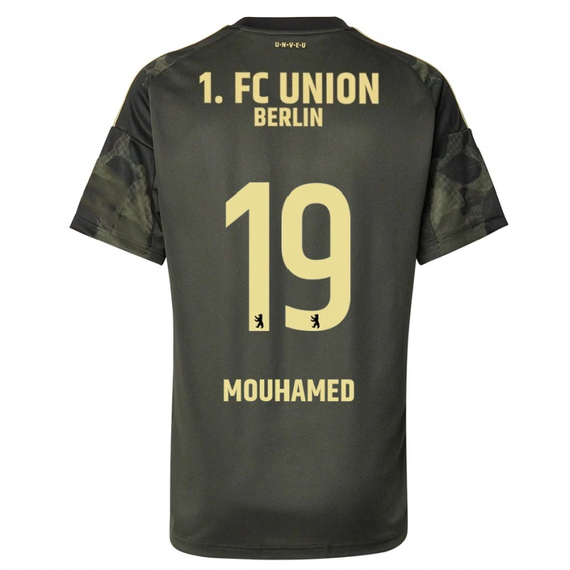 Danxen Bambino Maglia Riyad Mouhamed #19 Verde Scuro Nero Kit Gara Away 2025/26 Maglietta