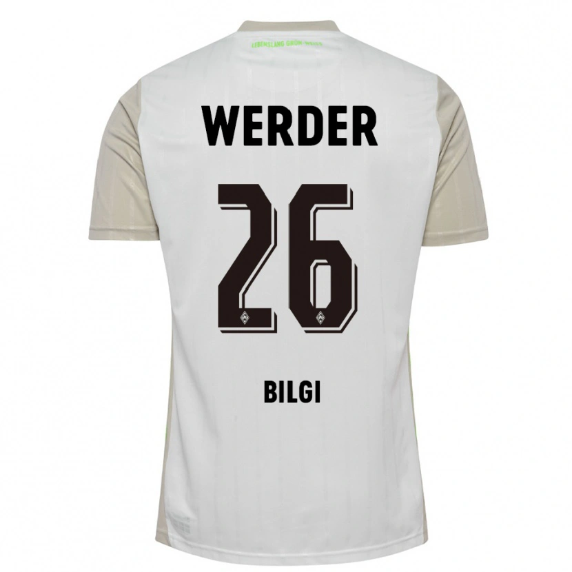 Danxen Bambino Maglia Süleyman Bilgi #26 Bianco Nero Kit Gara Away 2025/26 Maglietta