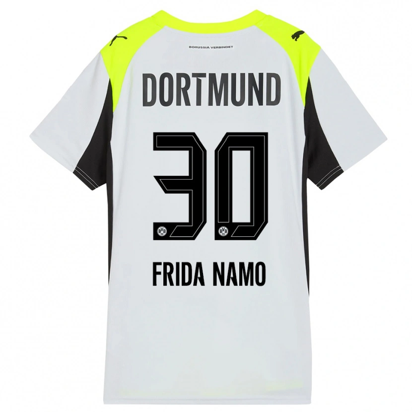 Danxen Bambino Maglia Ronning Frida Namo #30 Giallo Fluorescente Kit Gara Away 2025/26 Maglietta