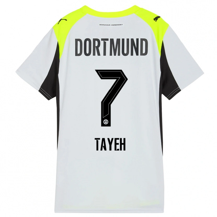 Danxen Bambino Maglia Marah Tayeh #7 Giallo Fluorescente Kit Gara Away 2025/26 Maglietta