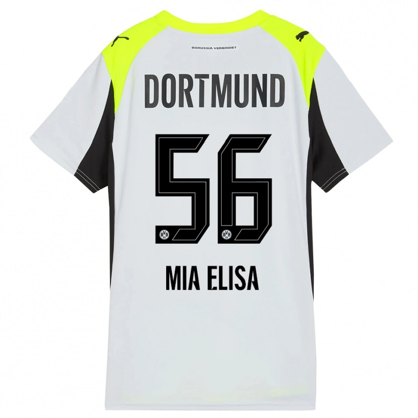 Danxen Bambino Maglia Bomnuter Mia Elisa #56 Giallo Fluorescente Kit Gara Away 2025/26 Maglietta